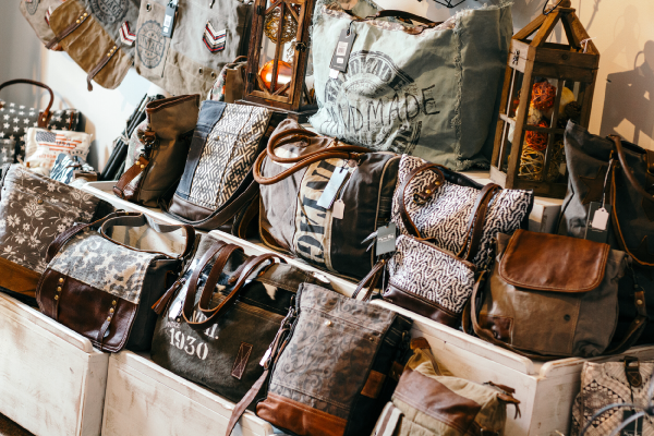 Display of Handbags