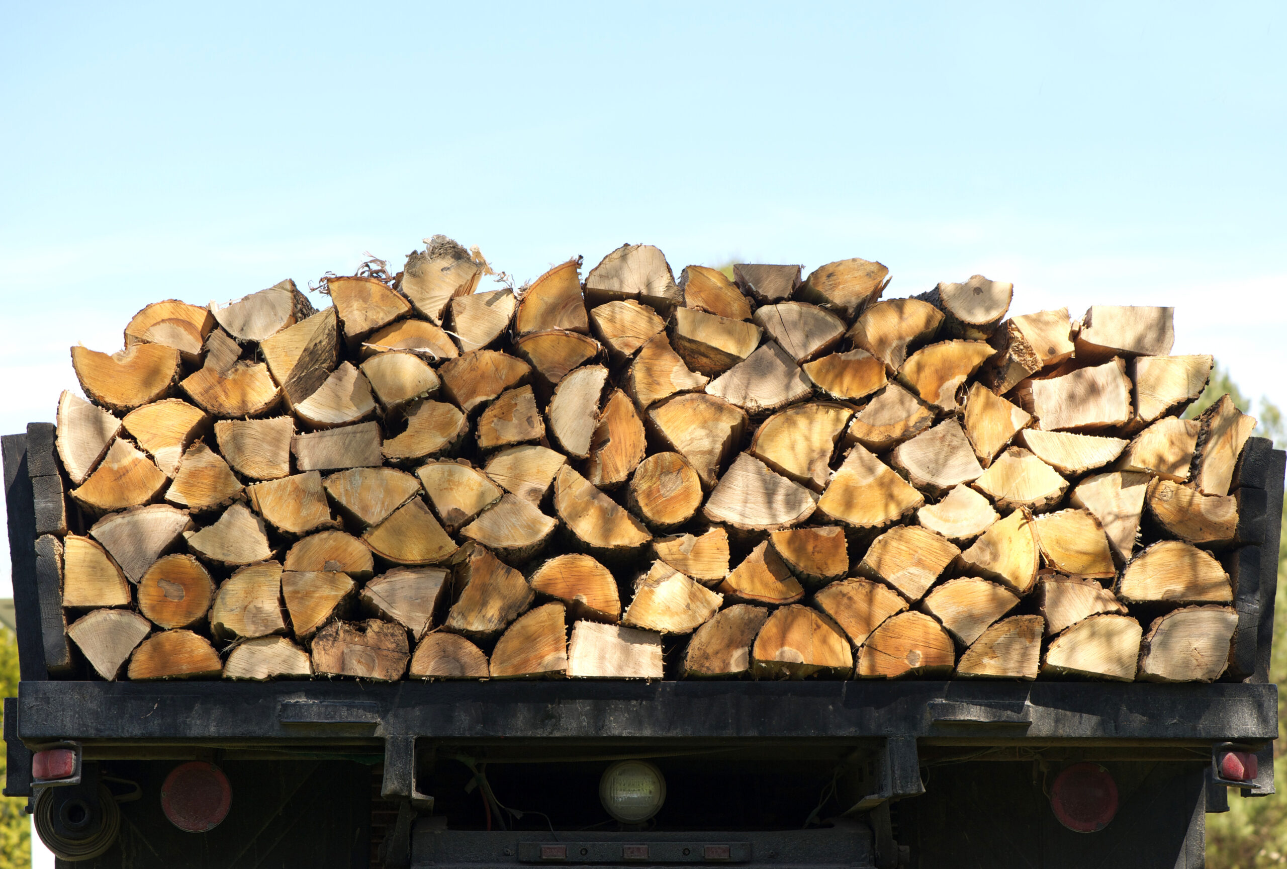 Split Logs on Delivery Truck